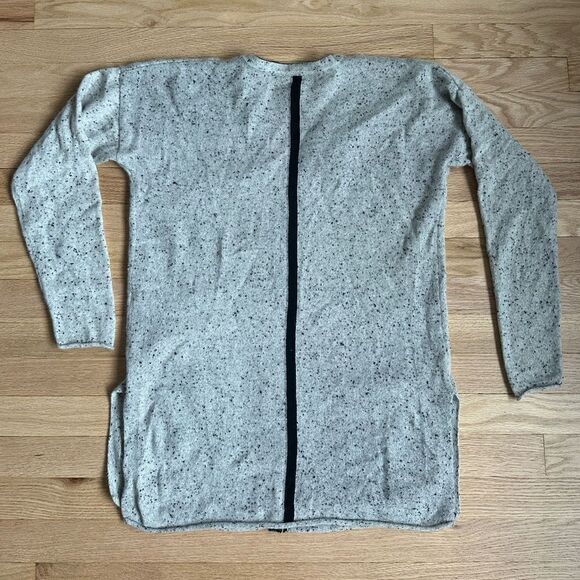 PROJECT SIZE XS GRAY 100% cashmere sweater cardigan long sleeve drop shoulder - Picture 4 of 4